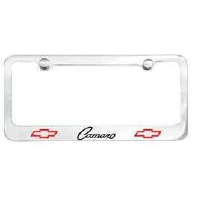 Camaro License Plate Frame, Bowtie, 1968-1969