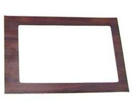Camaro Console Shifter Plate Rosewood Woodgrain Insert, Automatic Transmission, 1969