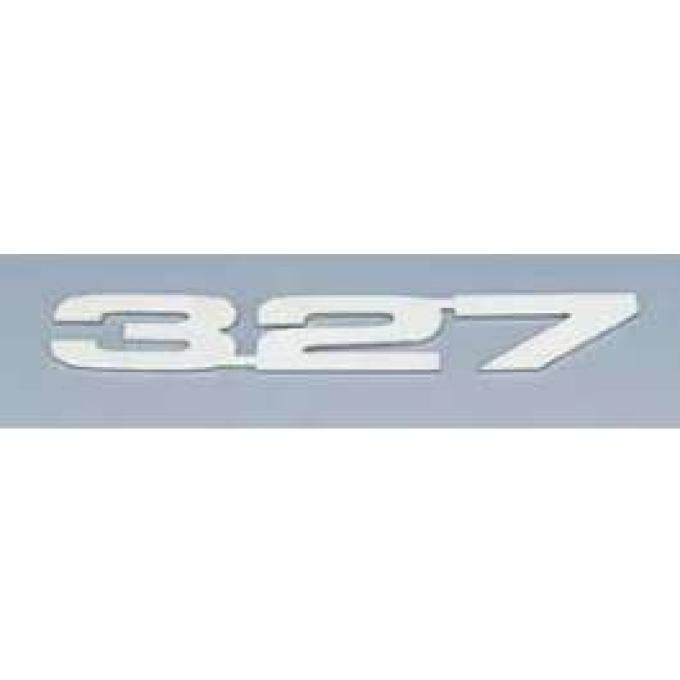 Camaro Hood Emblems, 327, Stainless Steel, 1967-1969