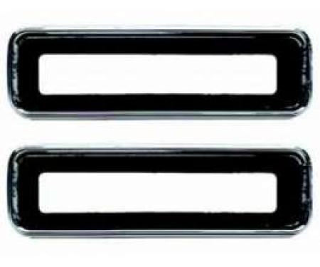 Camaro Taillight Housing Bezels, Left & Right, 1967