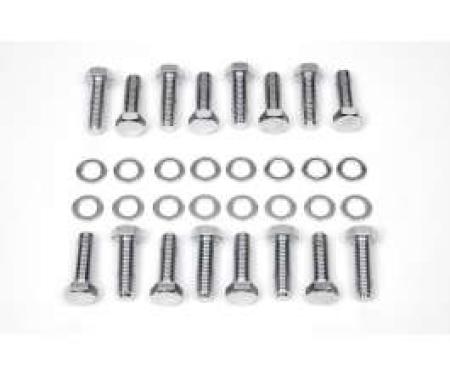 Camaro Intake Manifold Bolt Set, Big Block, Chrome, 1967-1969