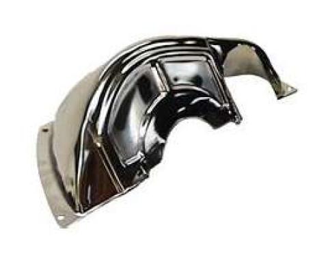 Camaro Automatic Transmission Flexplate Dust Cover, Powerglide, Chrome, 1967-1969