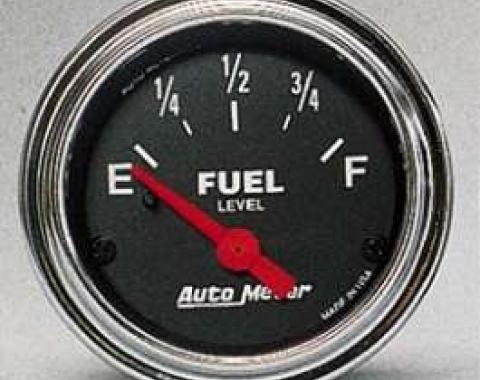 Camaro Fuel Level Gauge, Chrome, AutoMeter