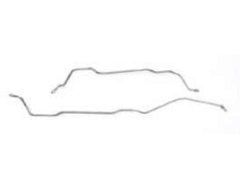 Camaro Brake Line Set, Rear Axle, Steel, Multi-Leaf Spring,1968