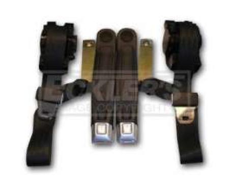 Camaro Three Point Seat Belt, Front, with Starburst Logo, 1974-1981