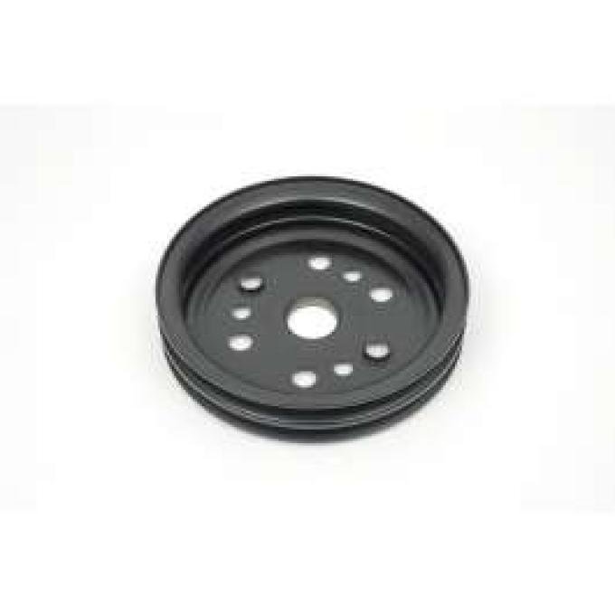 Camaro Crankshaft Pulley, 327-350ci, Double Groove, For Cars With A.I.R. Pump & Without Air Conditioning, 1967-1968