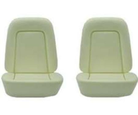 Camaro Bucket Seat Foam Cushions, With Reinforcing Wire, Standard Interior, 1969