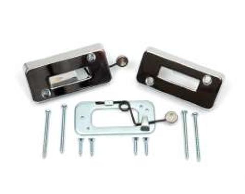 Camaro Headrest Escutcheon & Lock Plate Set, 1969