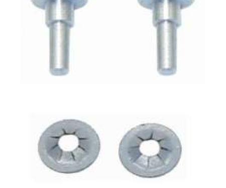 Camaro Console Ashtray Lid Pivots & Retainers Set, 1967