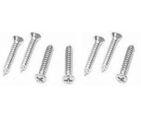 Camaro Seat Back Trim Screw Set, Fold Down, Rear, 1967-1969