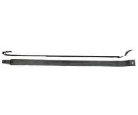 Redline Restomotive® 1970-1973 Camaro / Firebird Galvanized Steel Gas Tank Mounting Straps