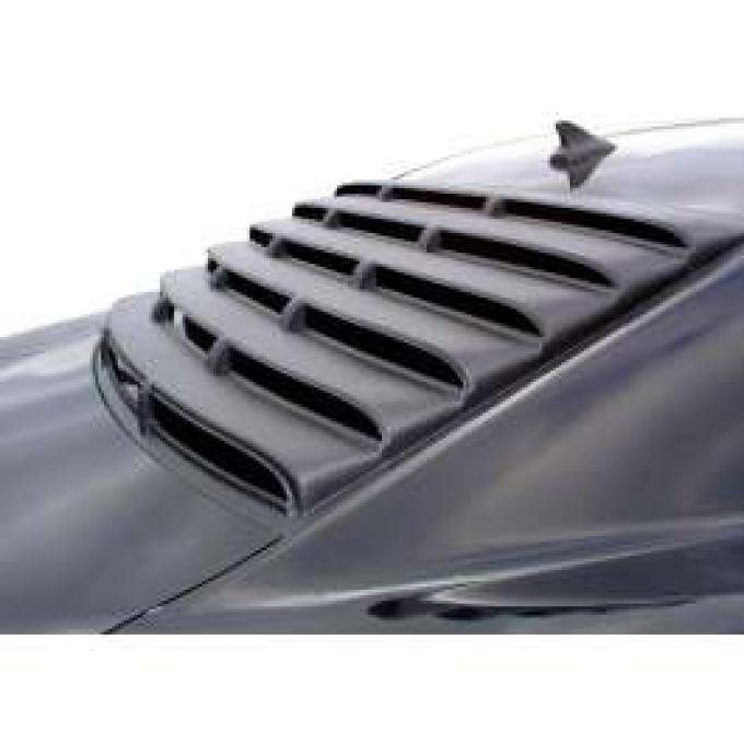 Camaro Louver, Rear Window, 1 Piece, Smooth ABS, 2010-2014