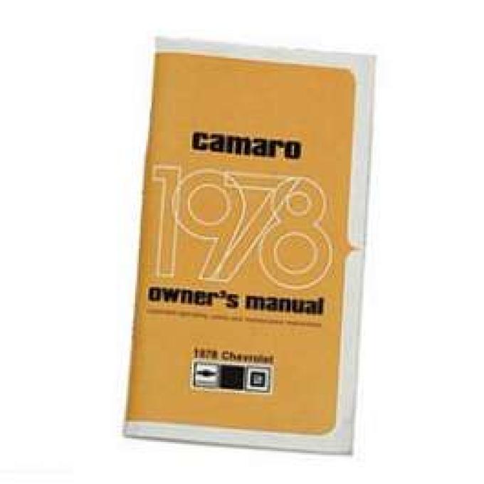 Camaro Owner's Manual, 1978