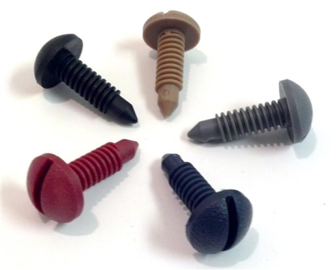 Camaro Interior Rear Hatch Cargo Panel Plastic Trim Screw, 1982-1992 | Medium Dark Gray
