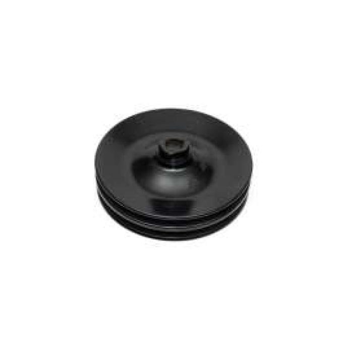 Camaro Power Steering Pump Pulley, All Engines, Double Groove, For Cars With Air Conditioning, 1969