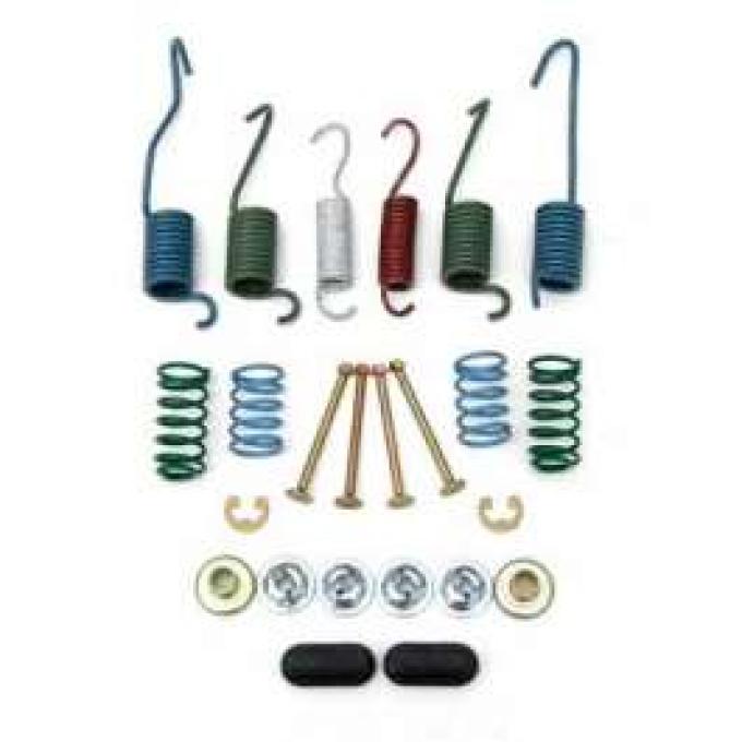 Camaro Drum Brake Shoe Mounting Hardware Kit, Front, 1967-1969