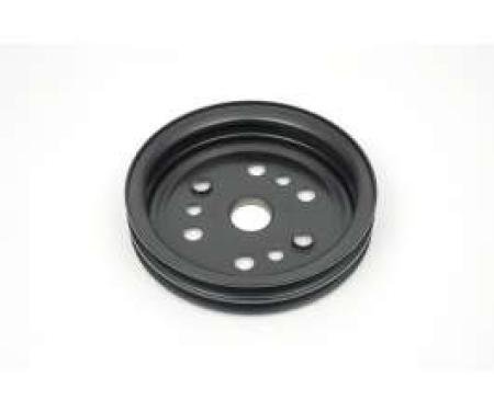 Camaro Crankshaft Pulley, 327-350ci, Double Groove, For Cars With A.I.R. Pump & Without Air Conditioning, 1967-1968