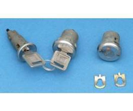 Camaro Ignition & Door Lock Set, With Late Style Keys, 1968