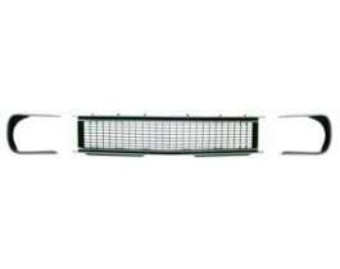 Camaro Grille Kit, Black & Chrome, Rally Sport (RS), 1968