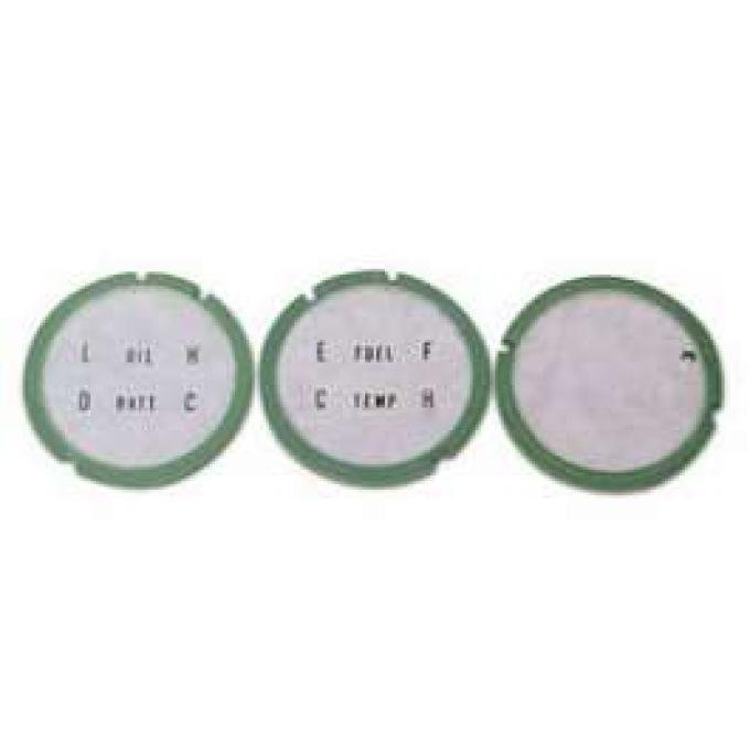 Camaro Console Gauge Lens Set, 1967