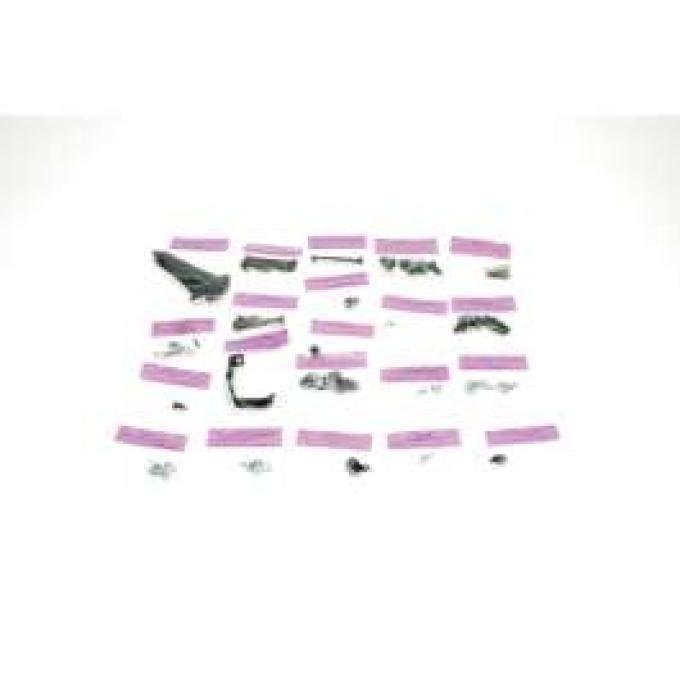 Camaro Master Hardware Kit Underhood Detailing Supplement, Rally Sport (RS), 1968