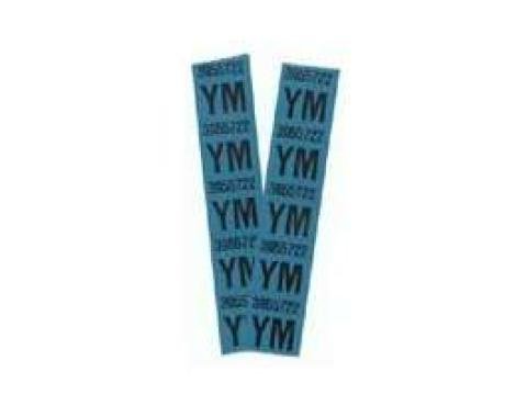 Camaro Coil Spring Tape Decals, Code YM, Z28 With Rally Sport (RS) Package, 1969