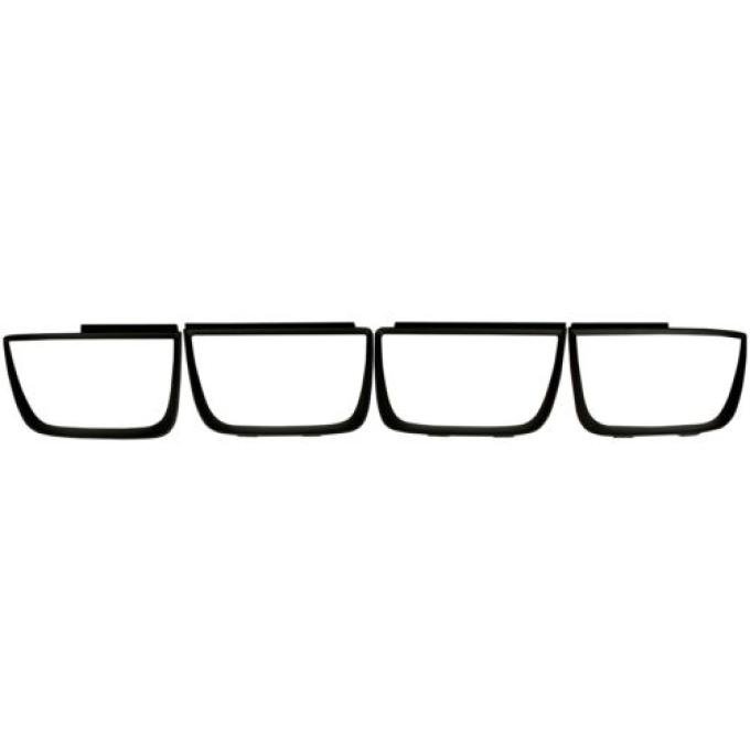 Camaro Taillight Bezel Set, Black, 2010-2013