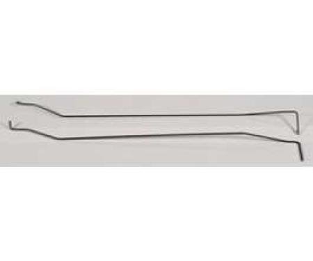 Camaro Trunk Lid Tension Rods, For Cars With Spoiler, 1967-1969