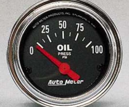 Camaro Oil Pressure Gauge, Chrome, AutoMeter