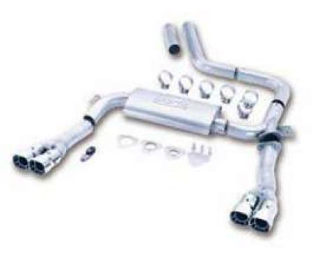 Camaro Exhaust System, Dual Cat Back Adjustable, Borla, V8,1995-1997