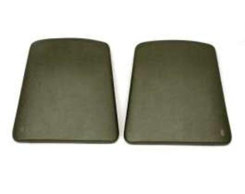 F-Body Bucket Seat Back Panels, Dark Green, 1969-1970