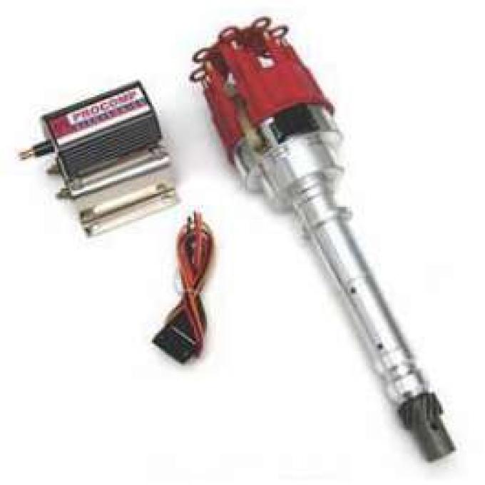 Camaro HEI Distributor, Small Body, Billet Aluminum, With Coil, 1967-1969