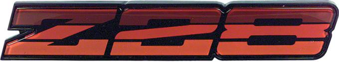 Camaro Rocker Panel Emblem, Red, 1982-1984