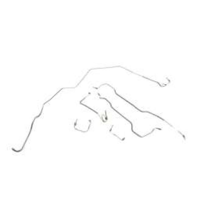 Camaro Brake Line Set, Front, Steel, For Cars With Power Disc Brakes, 1967-1968