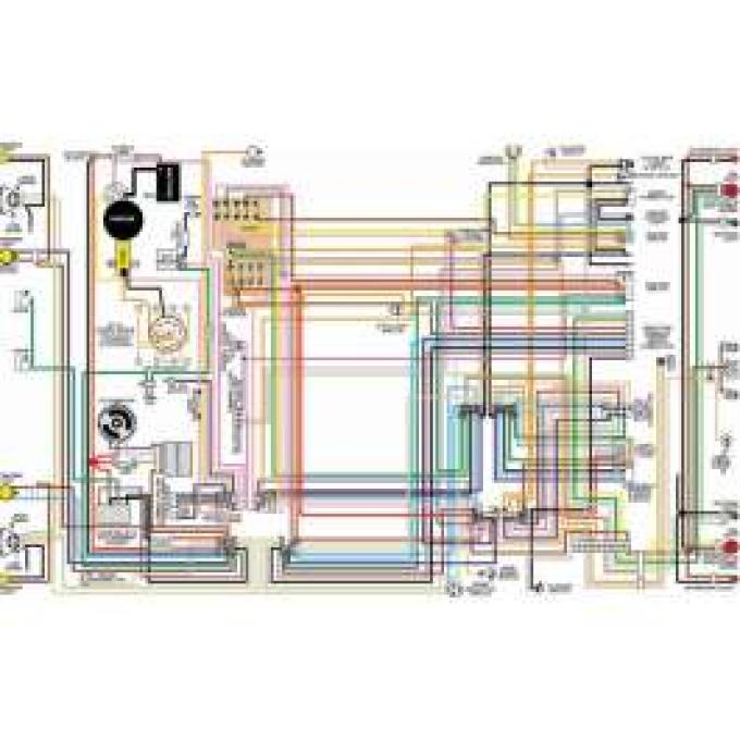 Camaro Color Laminated Wiring Diagram, 1967