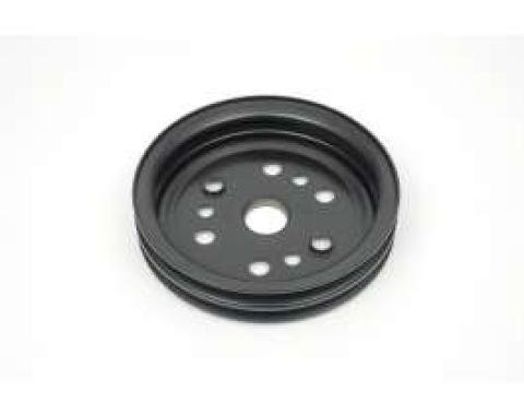 Camaro Crankshaft Pulley, 327-350ci, Double Groove, For Cars With A.I.R. Pump & Without Air Conditioning, 1967-1968