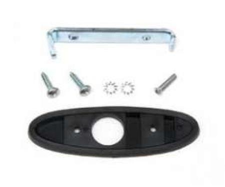 Camaro Outside Door Bullet Mirror Mounting Kit, Left, 1970-1981