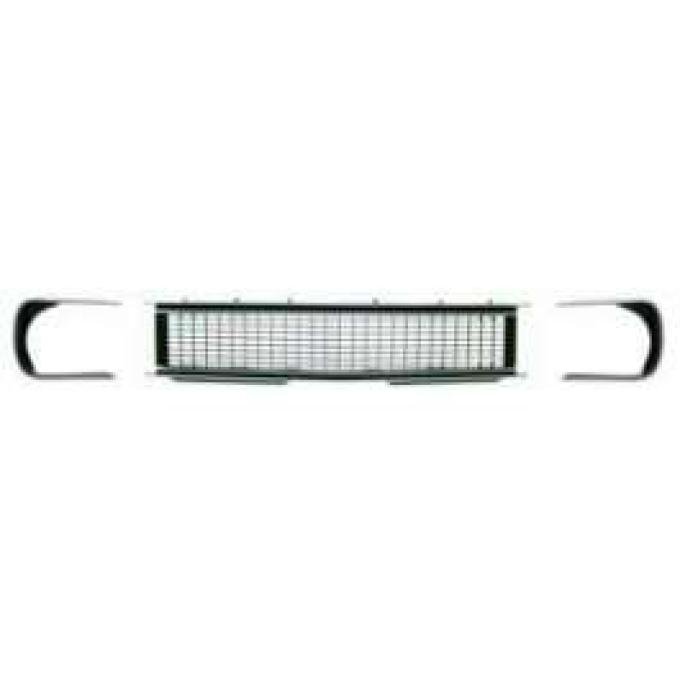 Camaro Grille Kit, Black, Rally Sport (RS), 1967-1968
