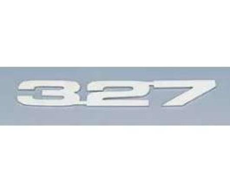 Camaro Hood Emblems, 327, Stainless Steel, 1967-1969