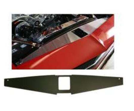 Camaro Core Support Filler Panel, Black Anodized, 1967-1969