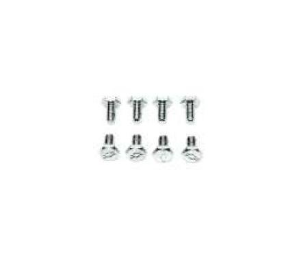 Camaro Valve Cover Bolt Set, Small Block, Bowtie Stamped, Chrome, 1967-1969