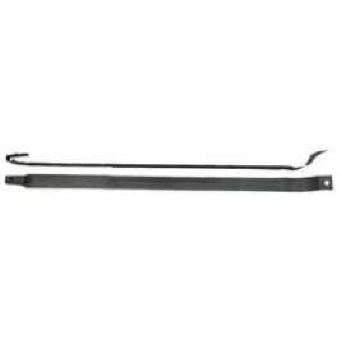 Redline Restomotive® 1970-1973 Camaro / Firebird Galvanized Steel Gas Tank Mounting Straps