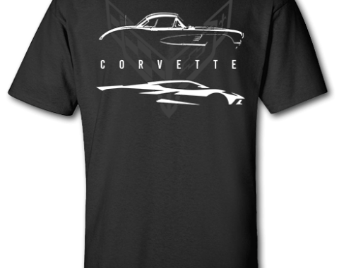Corvette Classic & Current Black T-shirt
