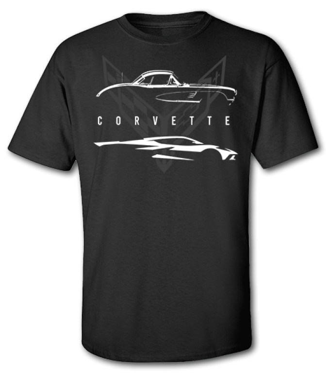 Corvette Classic & Current Black T-shirt