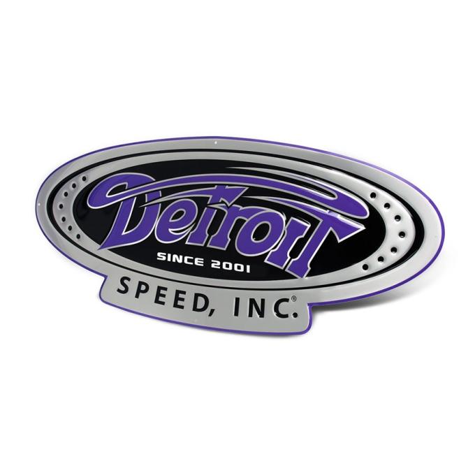 Detroit Speed Since 2001 Logo Embossed 3 Garage Sign 999101
