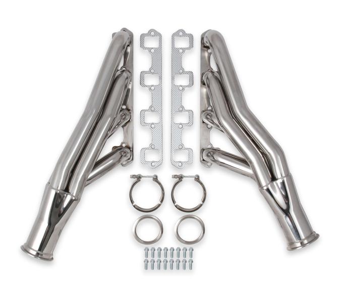 FlowTech Small Block Ford Turbo Headers, Polished 304 Stainless Steel 12165FLT