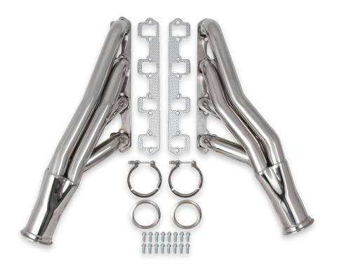 FlowTech Small Block Ford Turbo Headers, Polished 304 Stainless Steel 12165FLT