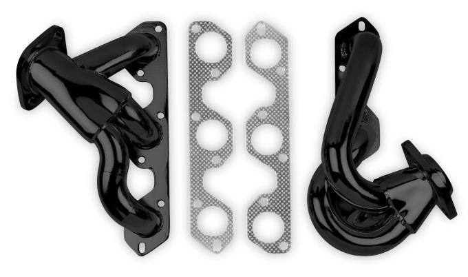 FlowTech 2007-2011 Jeep Wrangler Shorty Headers, Black Painted 92004FLT