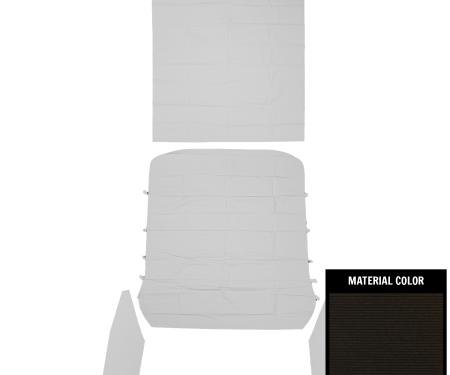 PUI Interiors 1968 GM A-Body 6-Bow Black Headliner 68AH100R6N