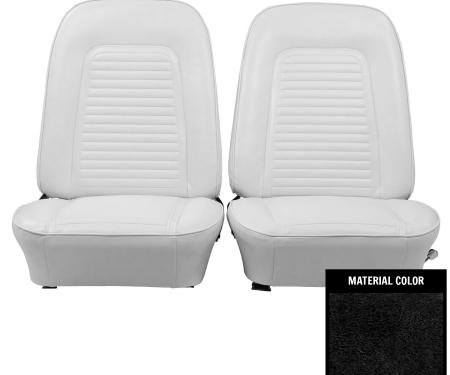 PUI Interiors 1969 Chevrolet Camaro Standard Black Front Bucket Seat Covers 69FS10U